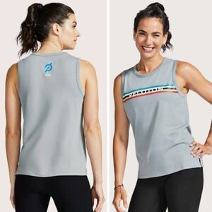 New! Peloton Studio Side Slit Tank Sleeveless Scoopneck Top